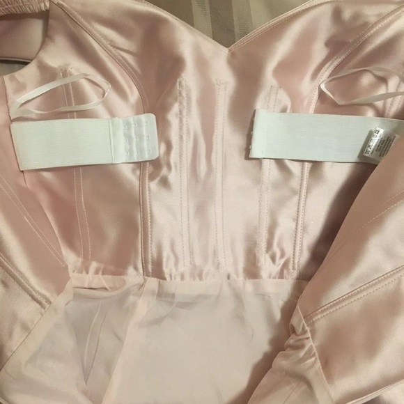 Custom princess dress with high slit blush pink - Picture 4 of 8